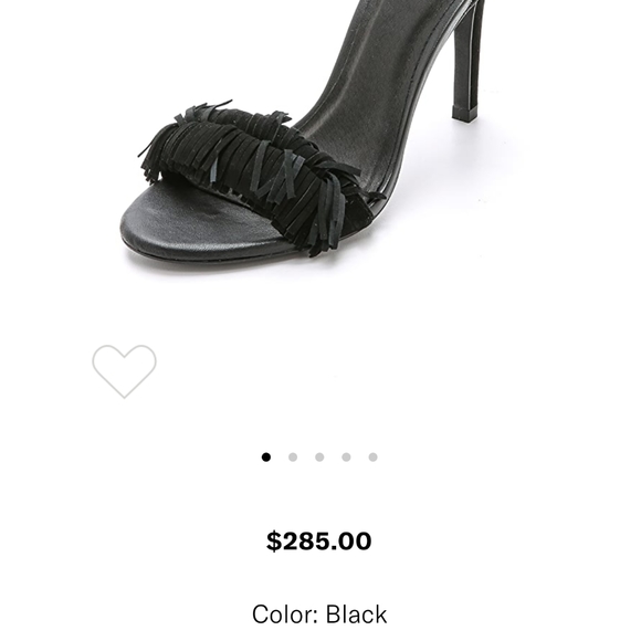 JOIE BLACK "PIPPI" FRINGE SUEDE SANDALS 35.5 - Picture 2 of 14